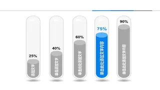 强调显示PPT柱状图图标模板