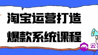 淘宝运营打造爆款系统课程