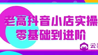 老高抖音小店实操零基础到进阶