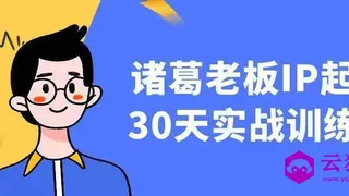诸葛老板IP起号30天实战训练营