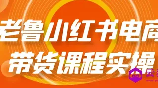 老鲁小红书电商带货课程实操