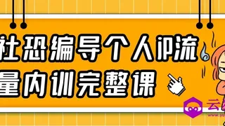 社恐编导个人iP流量内训完整课