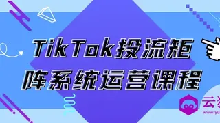 TikTok投流矩阵系统运营课程