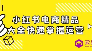 小红书电商精品大全快速掌握运营