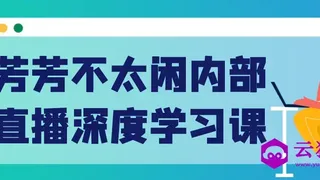 芳芳不太闲内部直播深度学习课