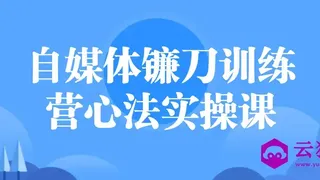 自媒体镰刀训练营心法实操课 自媒体镰刀训练营心法实操课