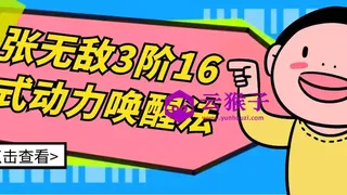 张无敌3阶16式动力唤醒法