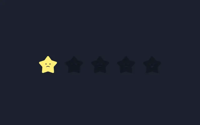 HTML5 SVG星级打分特效
