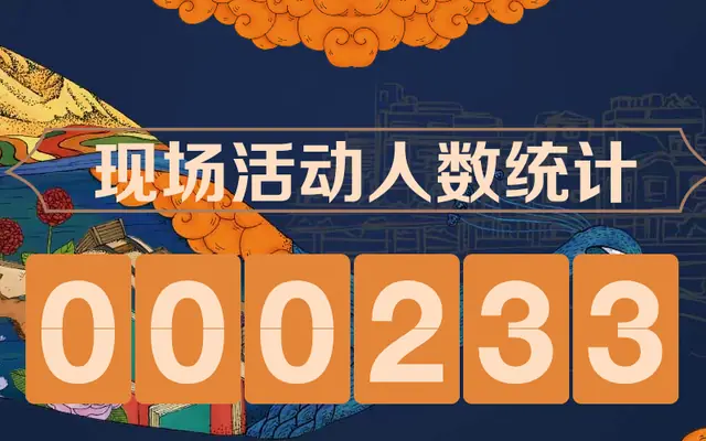jQuery活动现场人数翻页统计插件