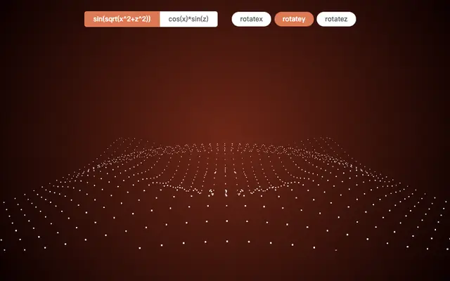 Canvas绘制3D波浪粒子动画特效