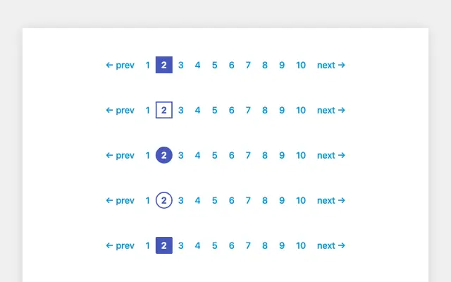 纯CSS3蓝色分页样式代码