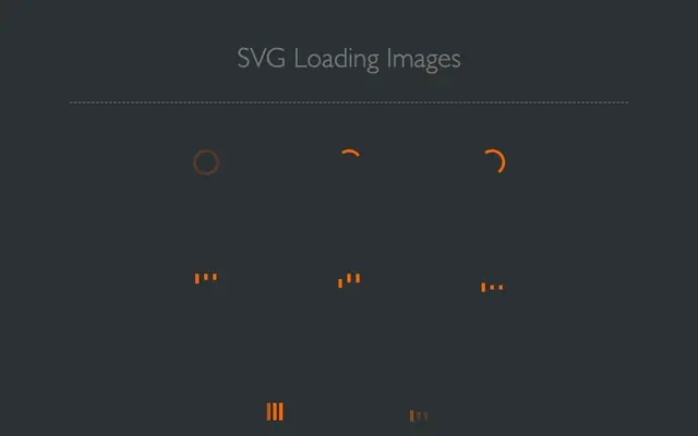 SVG网页加载图标特效