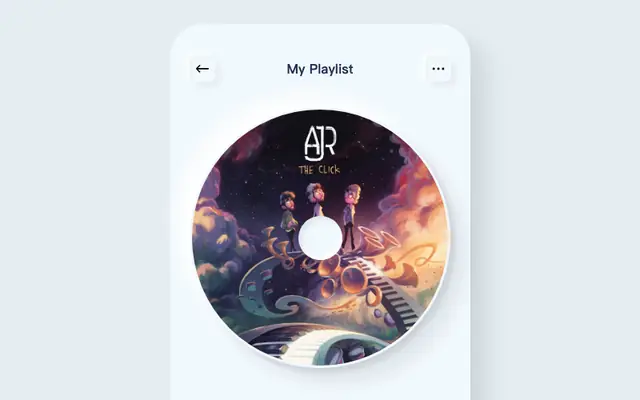 html5音乐播放器ui布局特效