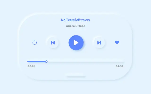 HTML5 SVG音乐播放器特效