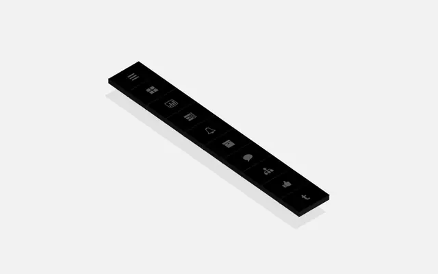 CSS3悬停凸起菜单工具条特效