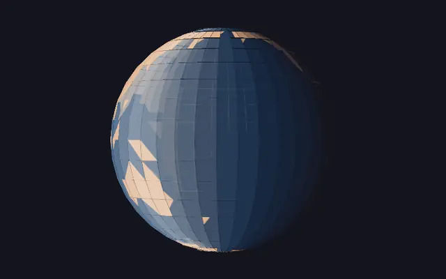 纯css3多边形地球仪特效