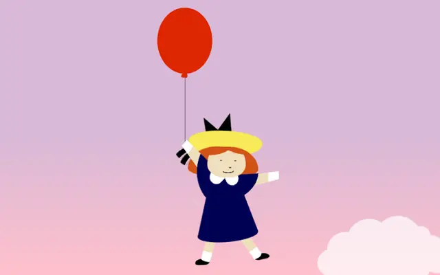 纯css3绘制人物气球白云特效
