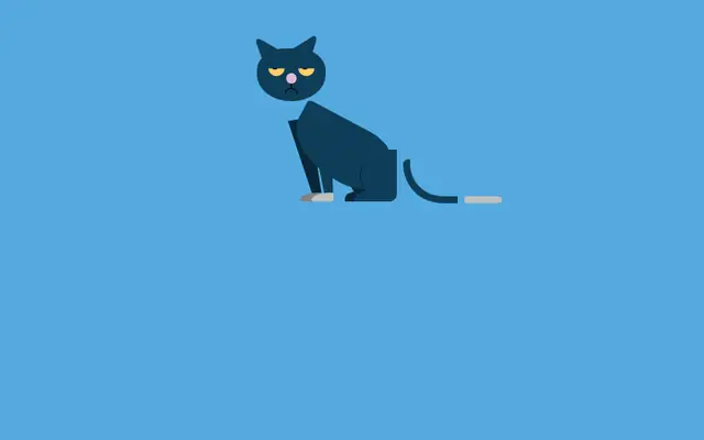 纯css3绘制卡通猫咪动画特效
