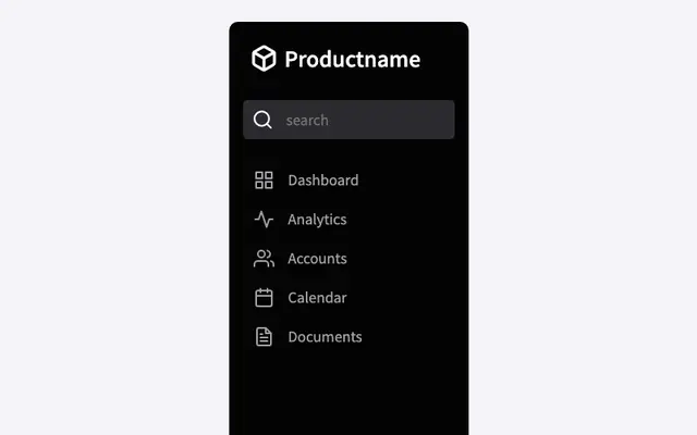 CodePen - Expandable Sidebar Navigation