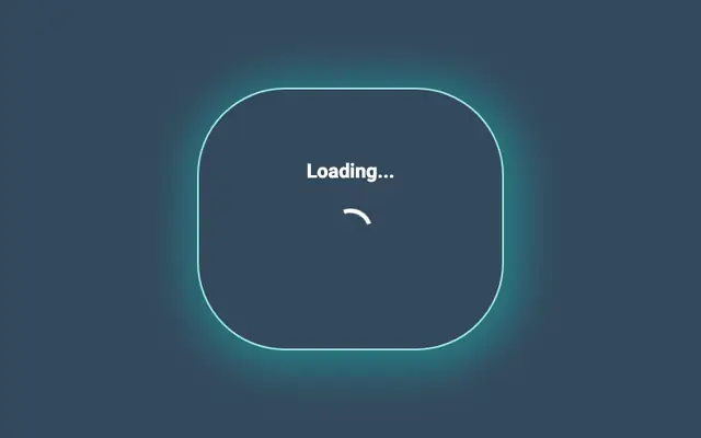 发光Loading加载框动画特效