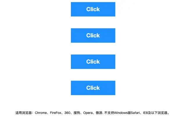 纯CSS3单击按钮3D动画事件