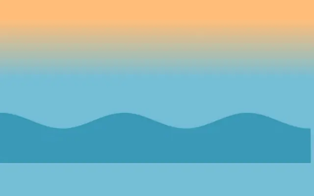 海面上一群鸟飞行场景特效